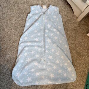 Halo Fleece Sleep Sack - Size M Blue with stars 6-12 months